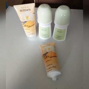 Avon Bundle Haiku & Senses Silky Vanilla Hand Gel